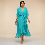 Monika | V- Neck Midi sukienka