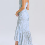 Monika | Lace Fishtail Midi Dress