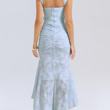 Monika | Lace Fishtail Midi Dress