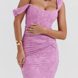 Monika | Lace Fishtail Midi Dress