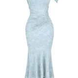 Monika | Lace Fishtail Midi Dress