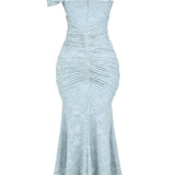 Monika | Lace Fishtail Midi Dress