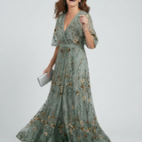 Karolina | Sukienka maxi typu Halter Bloom Flow