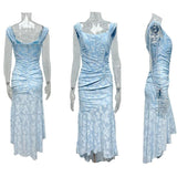 Monika | Lace Fishtail Midi Dress