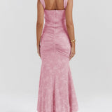 Monika | Lace Fishtail Midi Dress