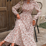 Monika | Romantyczna sukienka Długo- Sleeve Maxi