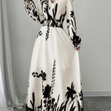 Monika | Romantyczna sukienka Długo- Sleeve Maxi