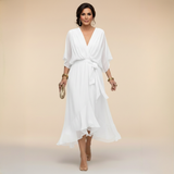 Monika | V- Neck Midi sukienka