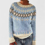 Aneta | Sweter z dzianiny w stylu retro skandynawskim