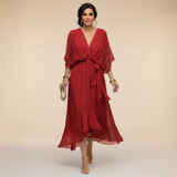 Monika | V- Neck Midi sukienka