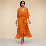 Monika | V- Neck Midi sukienka