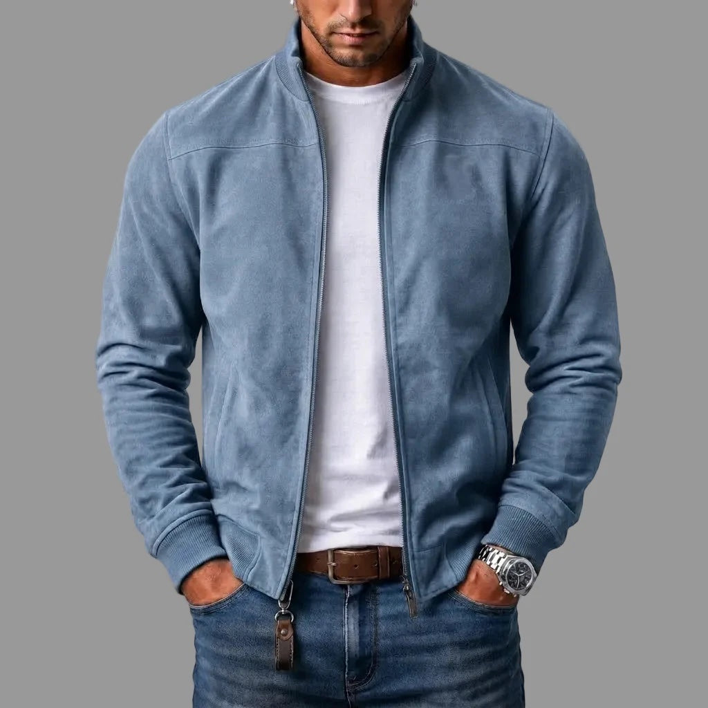 Marco | Kurtka bomber z zamszu