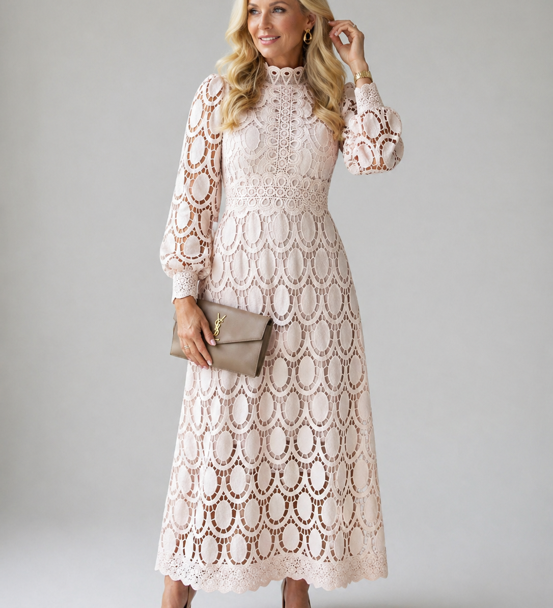 Magdalena | Lace Midi Dress