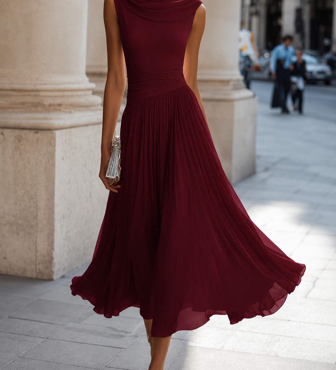 Monika | Sukienka pleated Midi