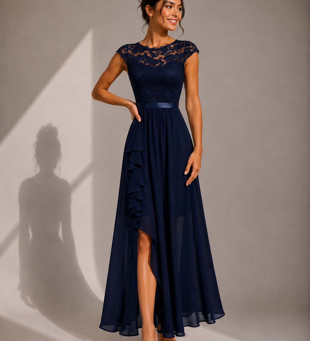Monika | Lace Bodice Maxi sukienka