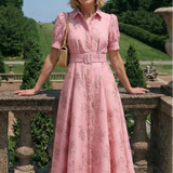 Urszula | Belted Floral Maxi Dress