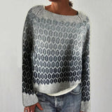 Zofia | Sweter z dzianiny w stylu retro skandynawskim