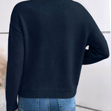 Nadia | Szykowny dzianinowy weter z eleganckimi koronkami kołnierzem