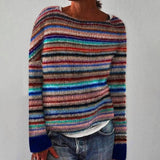 Laura | Sweter z dzianiny w stylu retro skandynawskim