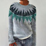 Zuzanna | Sweter z dzianiny w stylu retro skandynawskim
