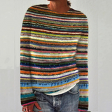 Justyna | Sweter z dzianiny w stylu retro skandynawskim