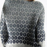 Zofia | Sweter z dzianiny w stylu retro skandynawskim