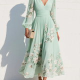 Monika | Sukienka Puff Sleeve Midi