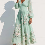 Monika | Sukienka Puff Sleeve Midi