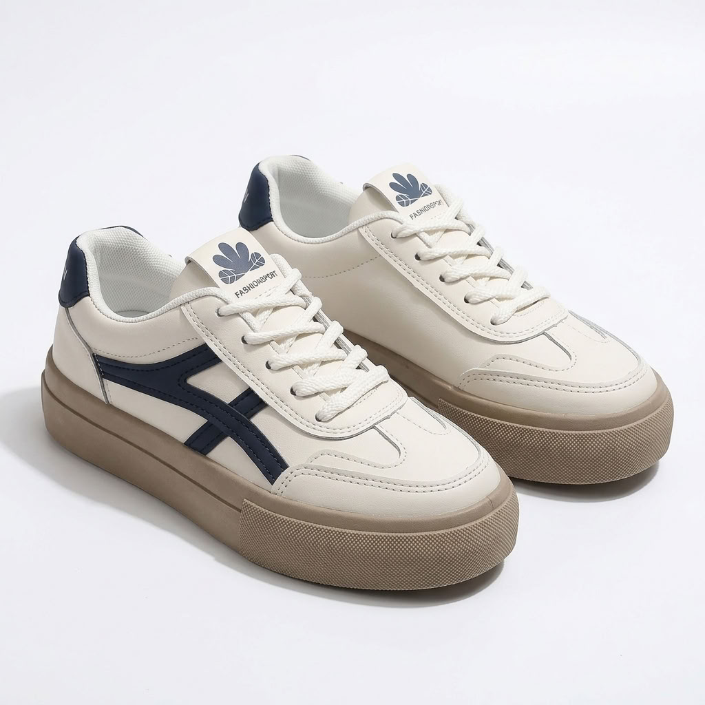 Carlena | Sneakersy Retro z Komfortową Podeszwą