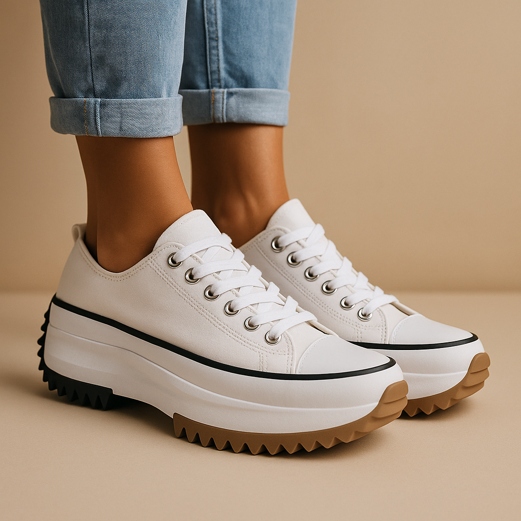 Carlena | Damskie sneakersy na platformie z masywną podeszwą | Karolina